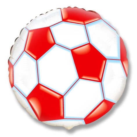 Футбольный мяч (красный) /Soccer Ball Flex Metal
