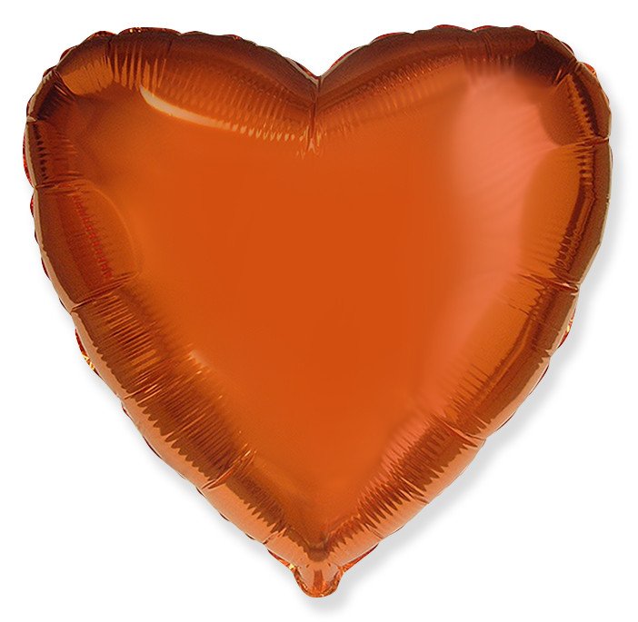 Сердце Оранжевый /Heart Orange Flex Metal