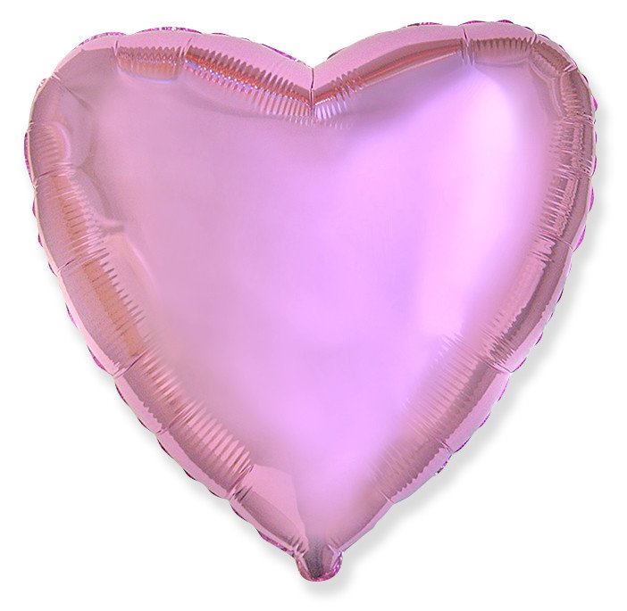 Сердце Розовый нежный /Light Pink Flex Metal